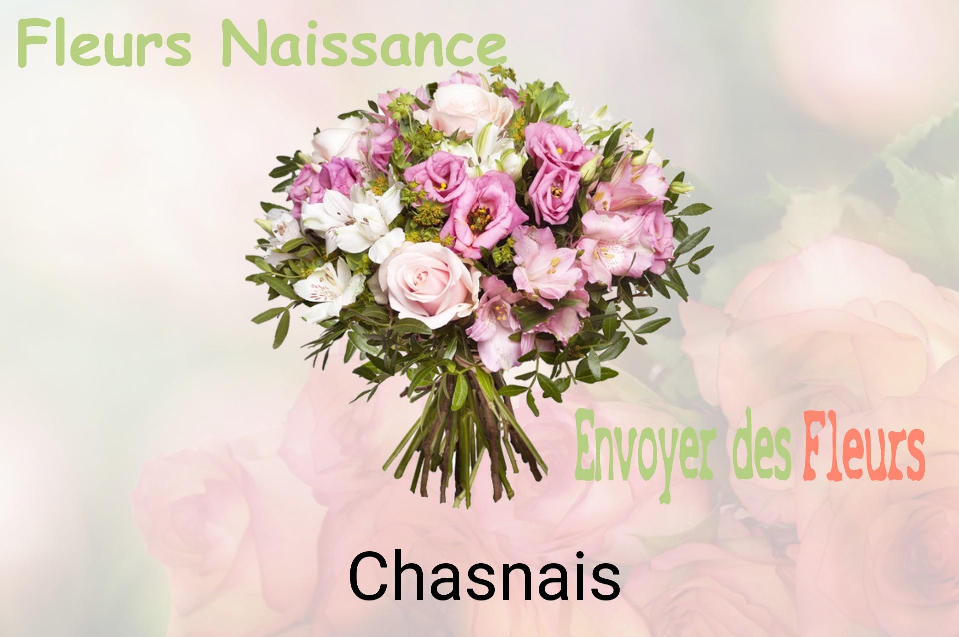 Bouquet de fleurs de naissance livré à Chasnais
